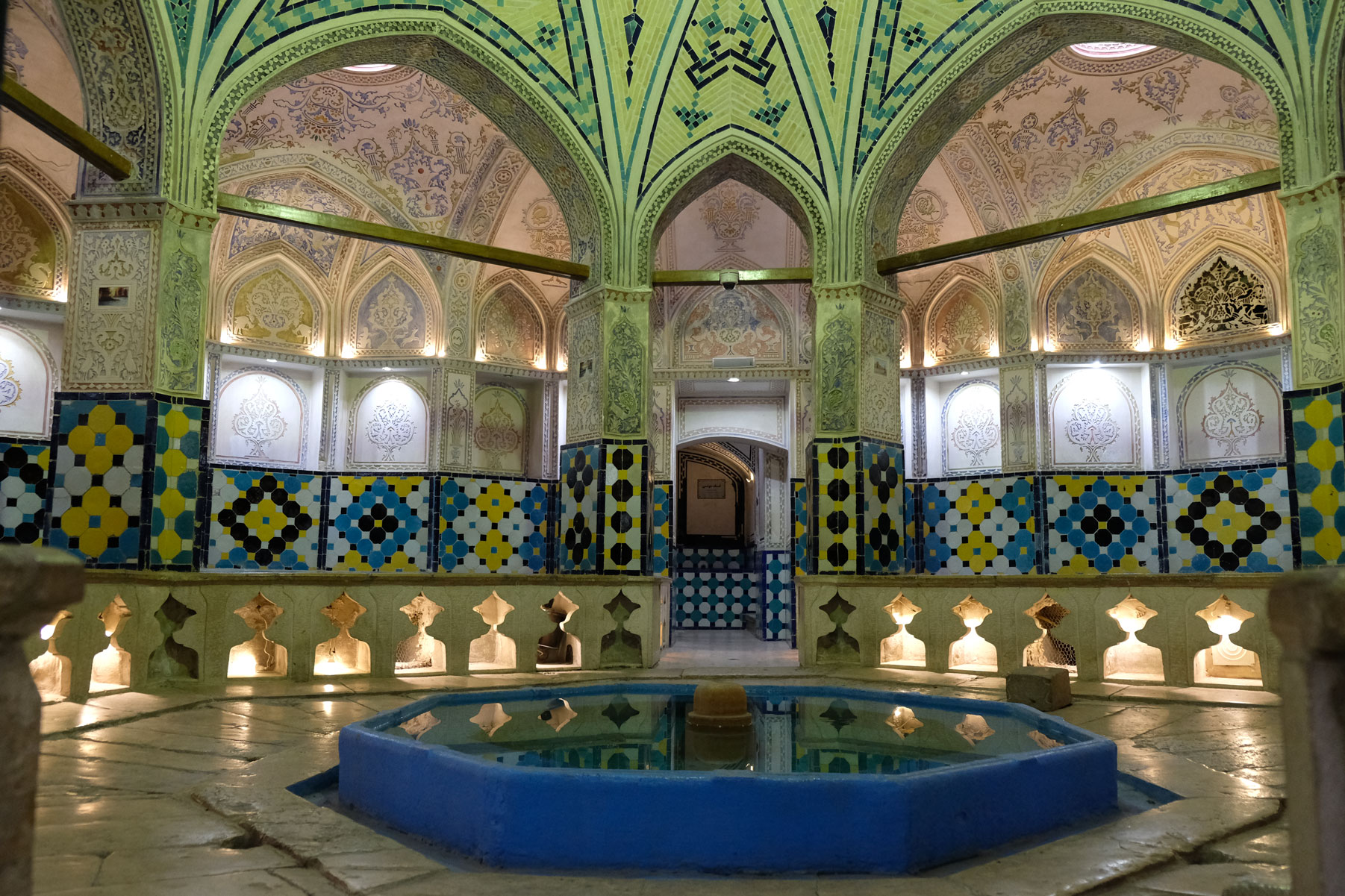 Im historischen Hamam in Kashan