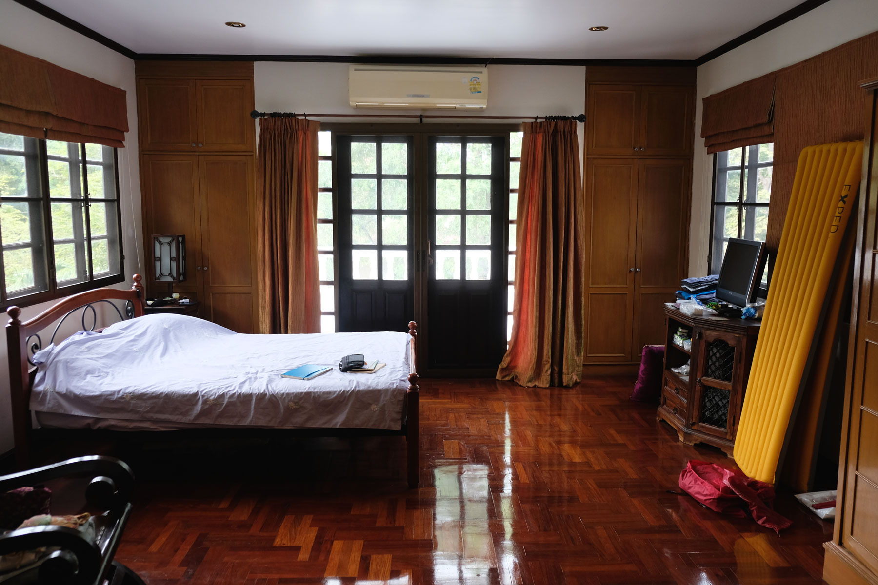 Unser Schlafzimmer in unserem house sitting Haus in Bangkok